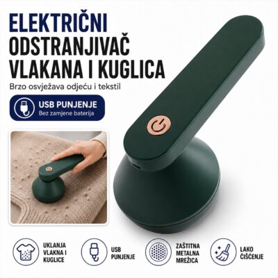Električni odstranjivač vlakana i kuglica s odjeće